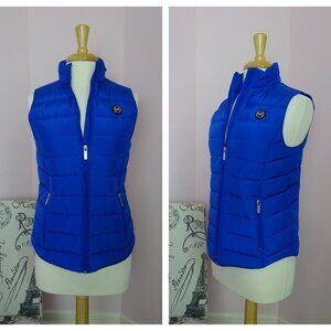 NWT! Michael Kors Blue Women's Puffer Vest XS